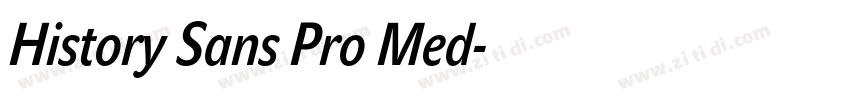 History Sans Pro Med字体转换